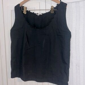Gianni Versace Black beaded Tank Top Size EU 44 or US L Womens
